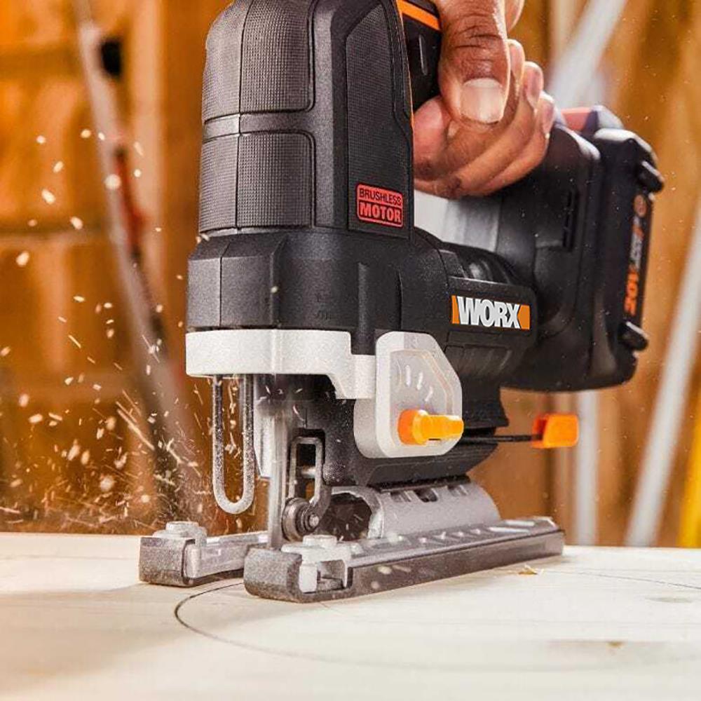 WorxWORX WX542 20Volt 2.5Ah. Li-ion Tek Akülü Profesyonel Kömürsüz Şarjlı Dekupaj TestereWX542