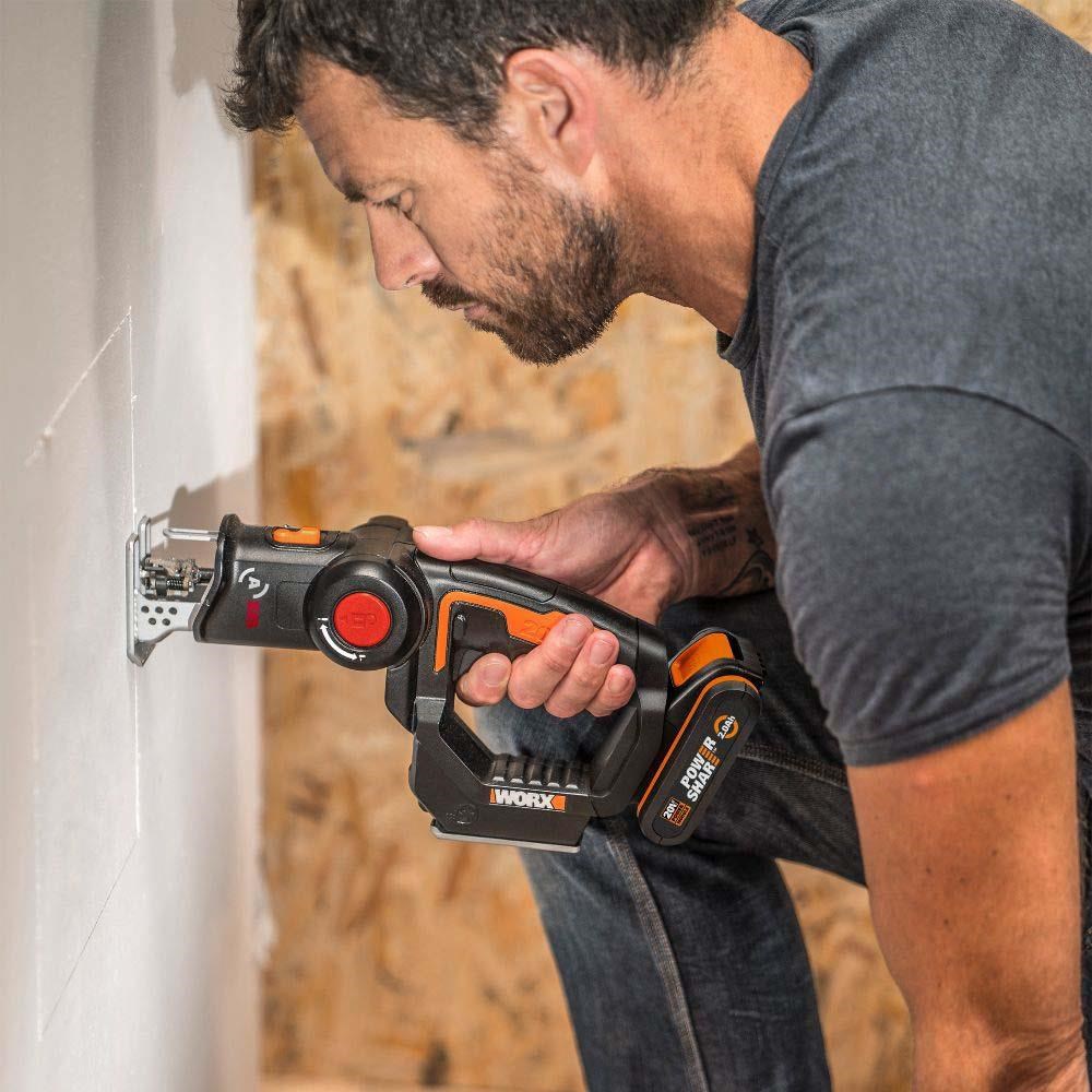 WorxWORX WX550 20Volt 2.0Ah. Li-ion Profesyonel Dekupaj ve Tilki Kuyruğu TestereWX550
