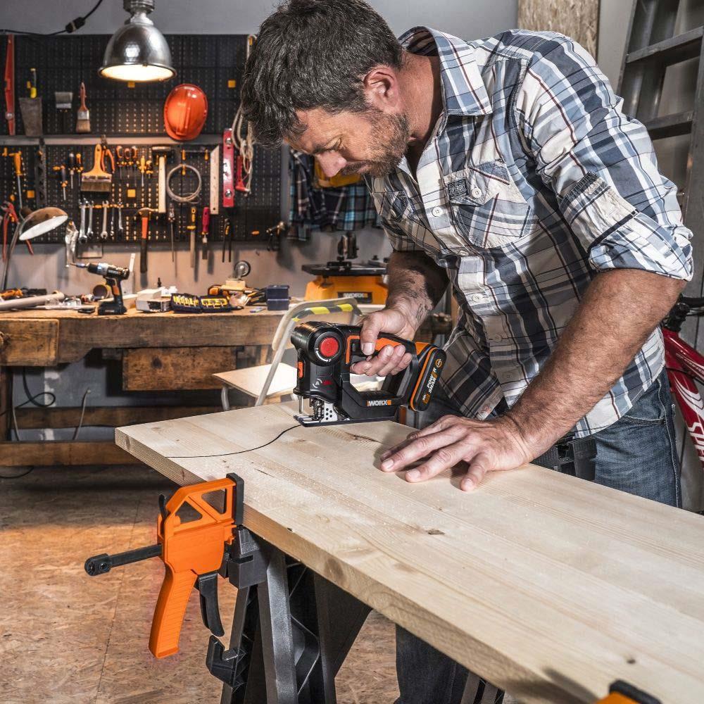 WorxWORX WX550.9 20Volt Profesyonel Dekupaj ve Tilki Kuyruğu Testere (Akü Dahil Değildir)WX550.9