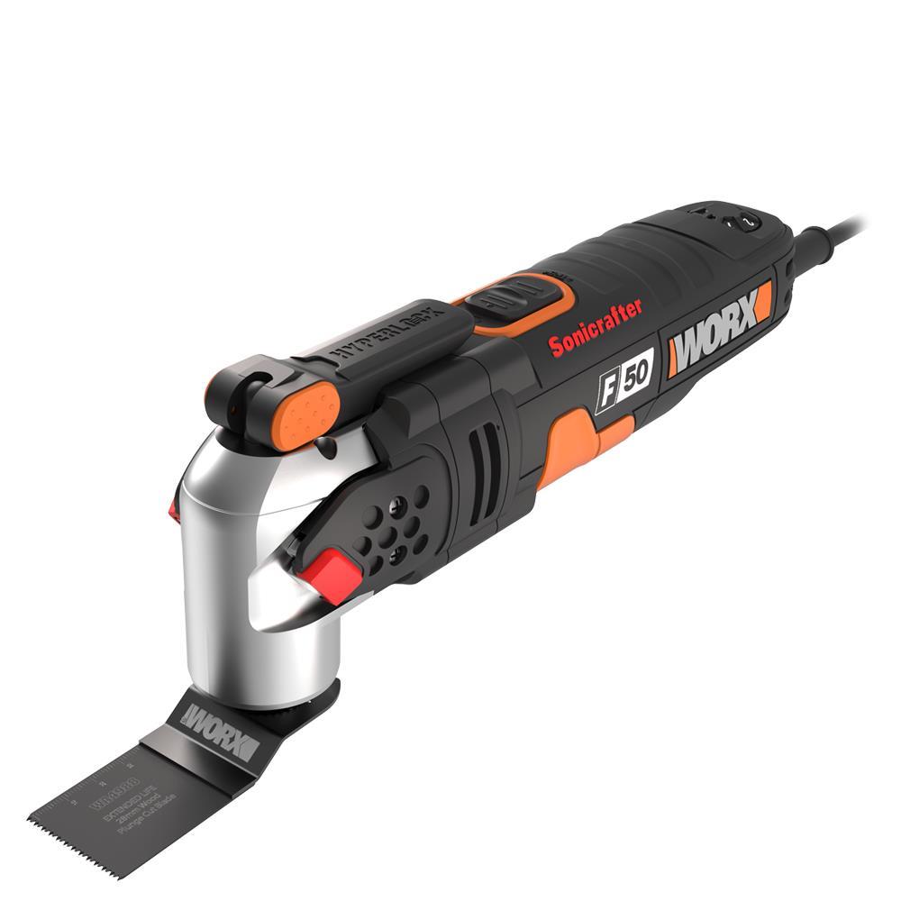 WorxWORX WX681 450Watt Profesyonel Çok Amaçlı Devir Ayarlı Kesme Raspalama ve Zımpara + 39 Adet AksesuarWX681
