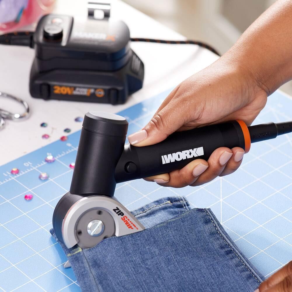 WorxWORX WX745.9 MAKERX 20Volt Profesyonel 38mm Kumaş, Deri, Karton Kesici (Akü Dahil Değildir)WX745.9