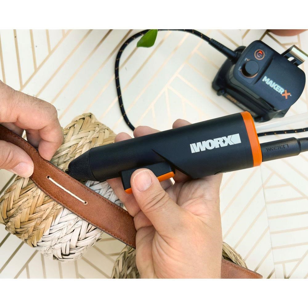WorxWORX WX746.9 MAKERX 20Volt Profesyonel Sıcak Mum Silikon Tabancası + 10 Silikon (Akü Dahil Değildir)WX746.9