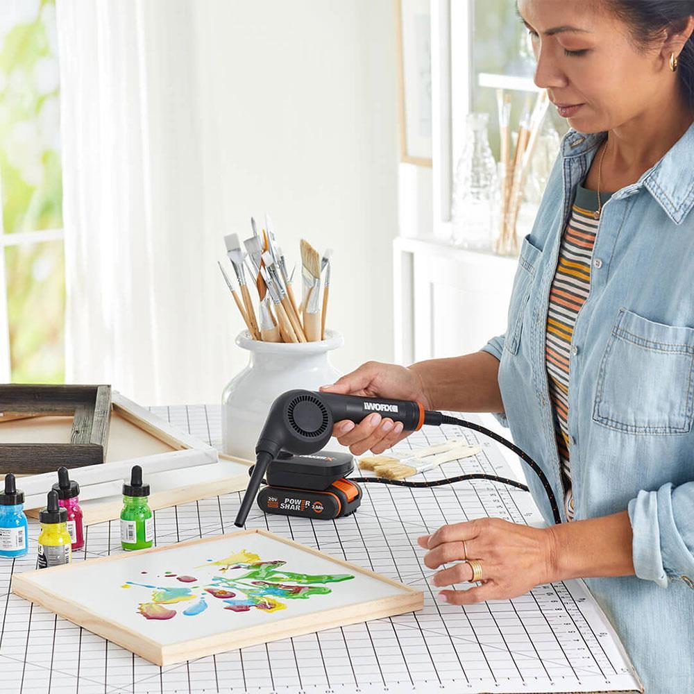 WorxWORX WX747.9 MAKERX 20Volt Kömürsüz Profesyonel Mini Üfleyici (Akü Dahil Değildir)WX747.9