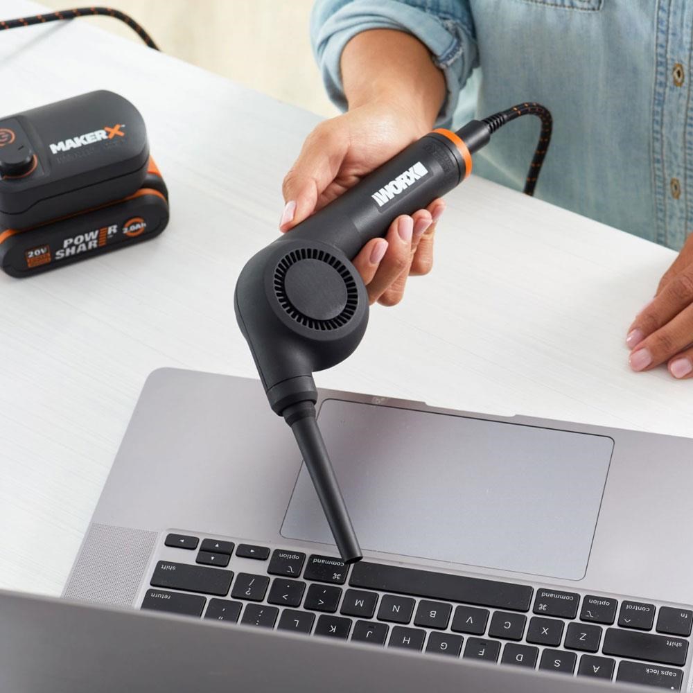 WorxWORX WX747.9 MAKERX 20Volt Kömürsüz Profesyonel Mini Üfleyici (Akü Dahil Değildir)WX747.9