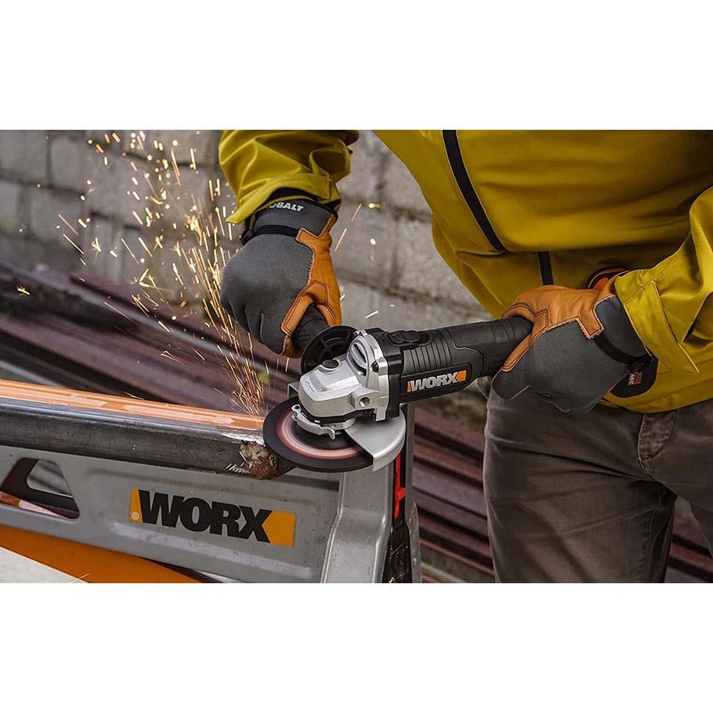 WorxWORX WX812.9 20Volt 125mm Kömürsüz Profesyonel Avuç Taşlama (Akü Dahil Değildir)WX812.9