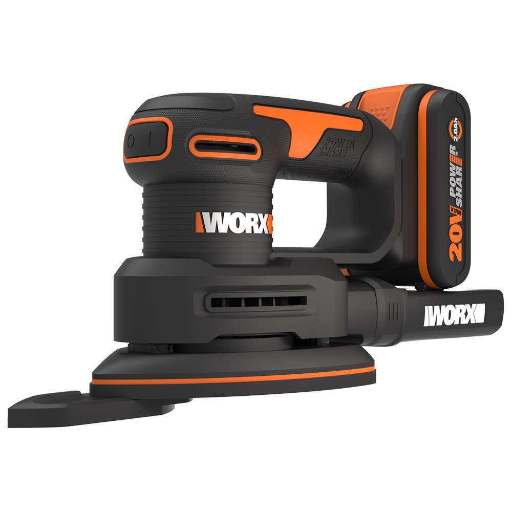WorxWORX WX822 20Volt 2.0Ah. Li-ion Şarjlı Profesyonel Üçgen Mouse ZımparaWX822
