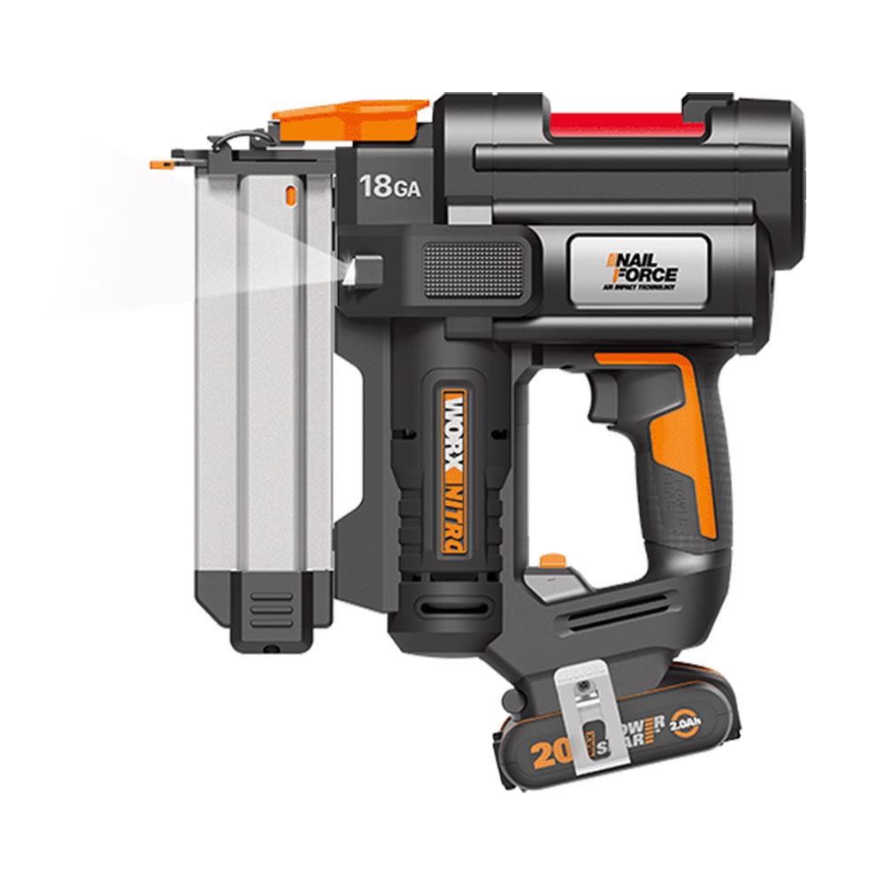 WorxWORX WX842 20Volt/2.0Ah Li-ion 15-50mm Profesyonel Şarjlı Çivi Çakma Makinesi + 2700 Adet Yedek ÇiviWX842