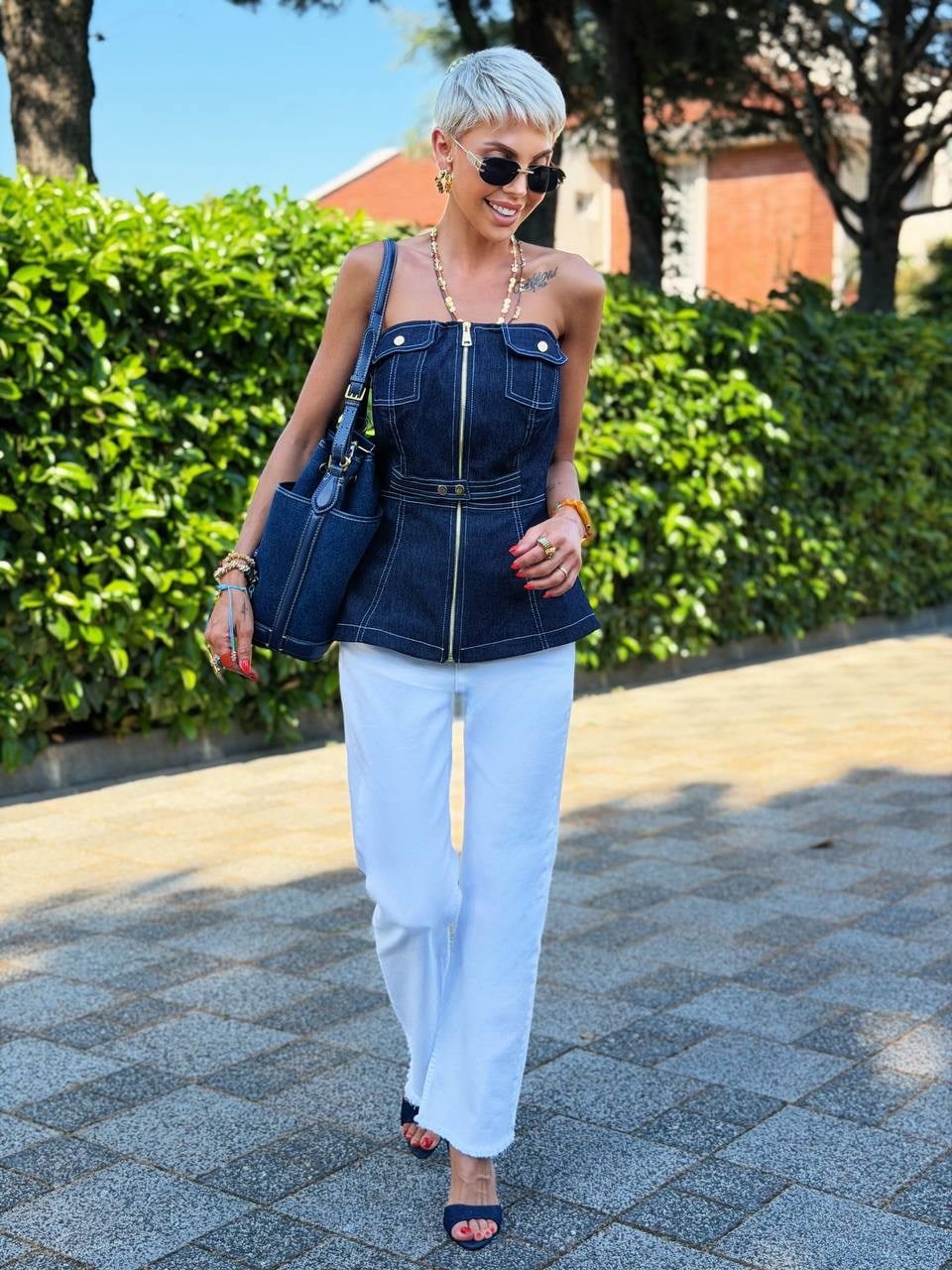 BEYAZ NATUREL KESİM BOYFRIEND DENIM PANTOLON