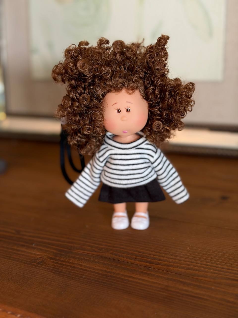 CHARM BEBEK AKSESUAR KAHVE KIVIRCIK SAÇLI