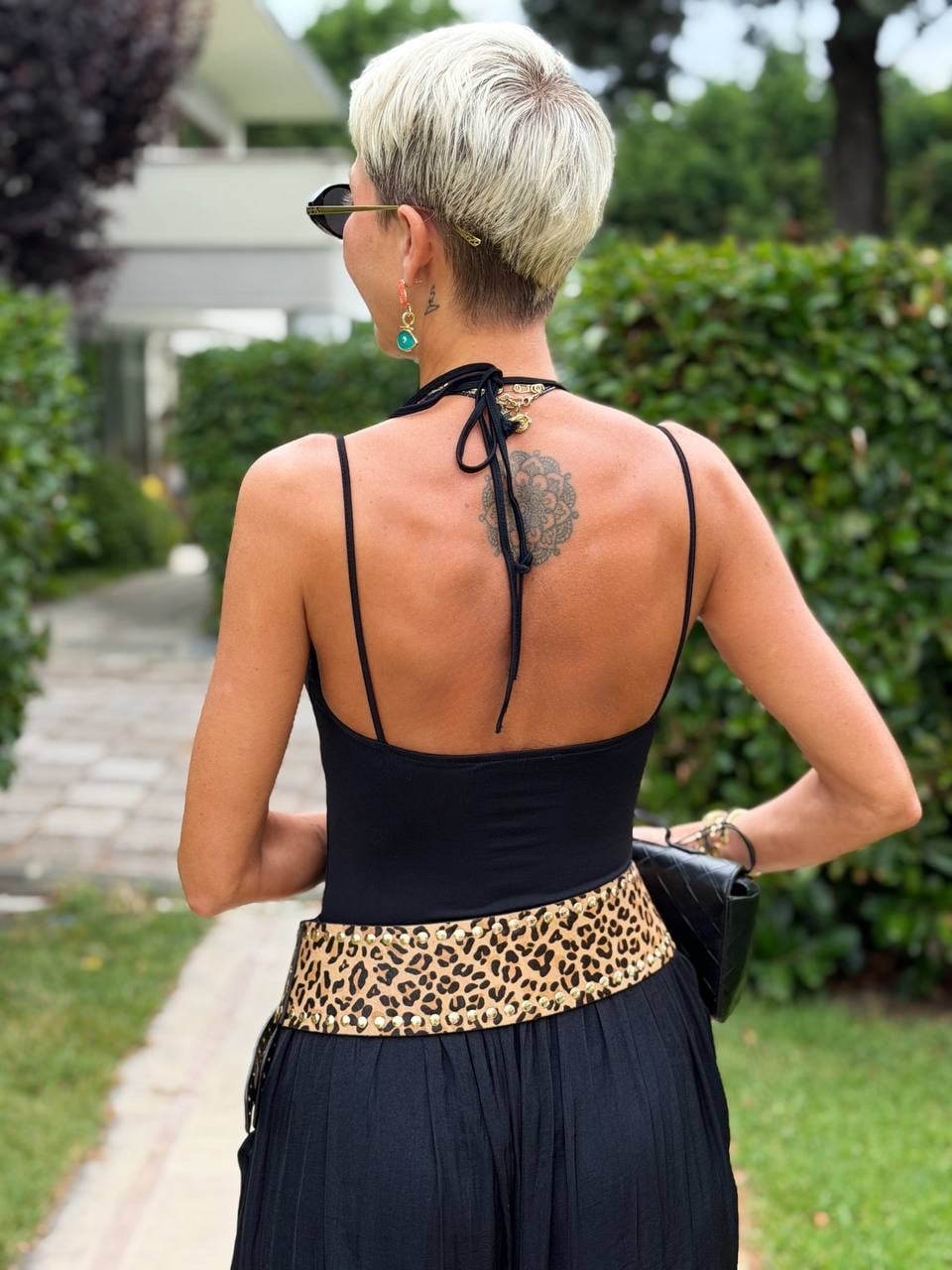 Dantel Detaylı Bodysuit - Siyah