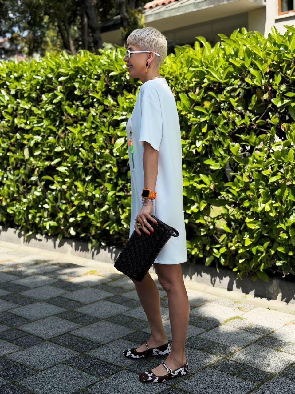 EKRU S.STUDIO V YAKA BASIC MODAL ELBİSE