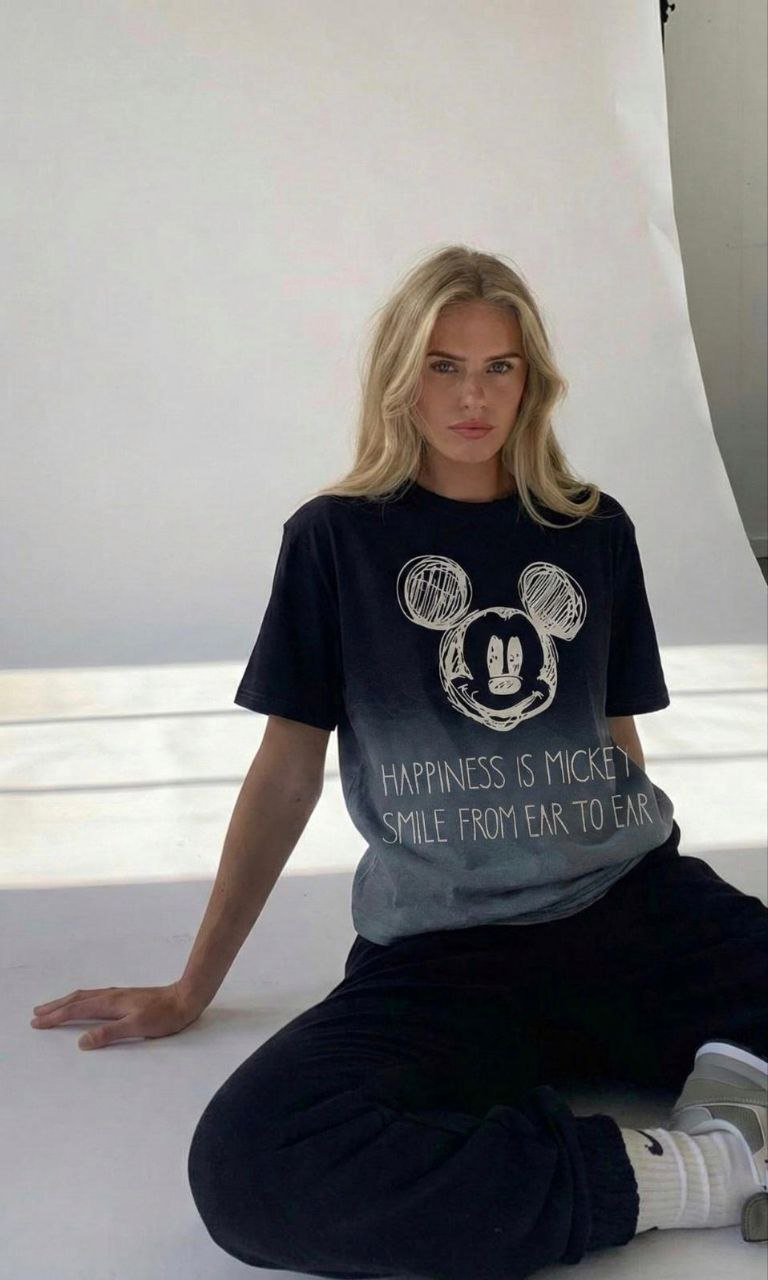 FÜME HAPPINESS MICKEY BASKILI TSHIRT