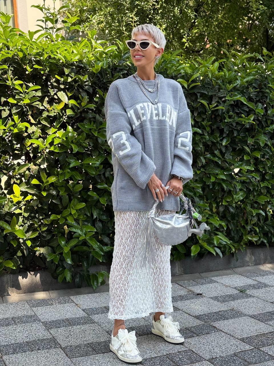 GRİ CLEVELAND OVERSIZE TRİKO KAZAK