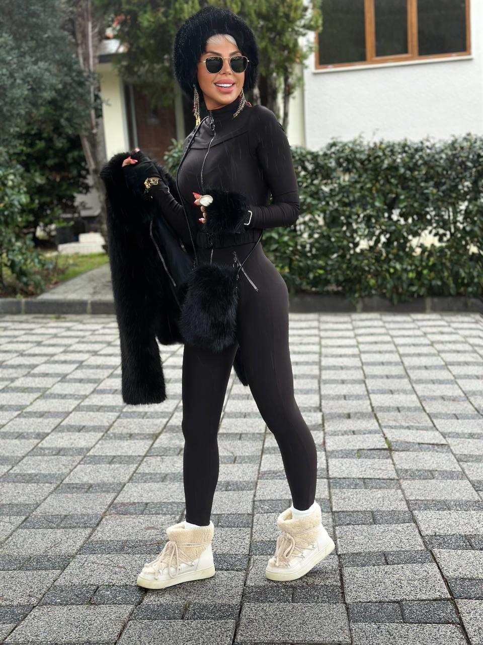 İÇİ POLARLI WARMY KEMERLİ KAR TULUMU