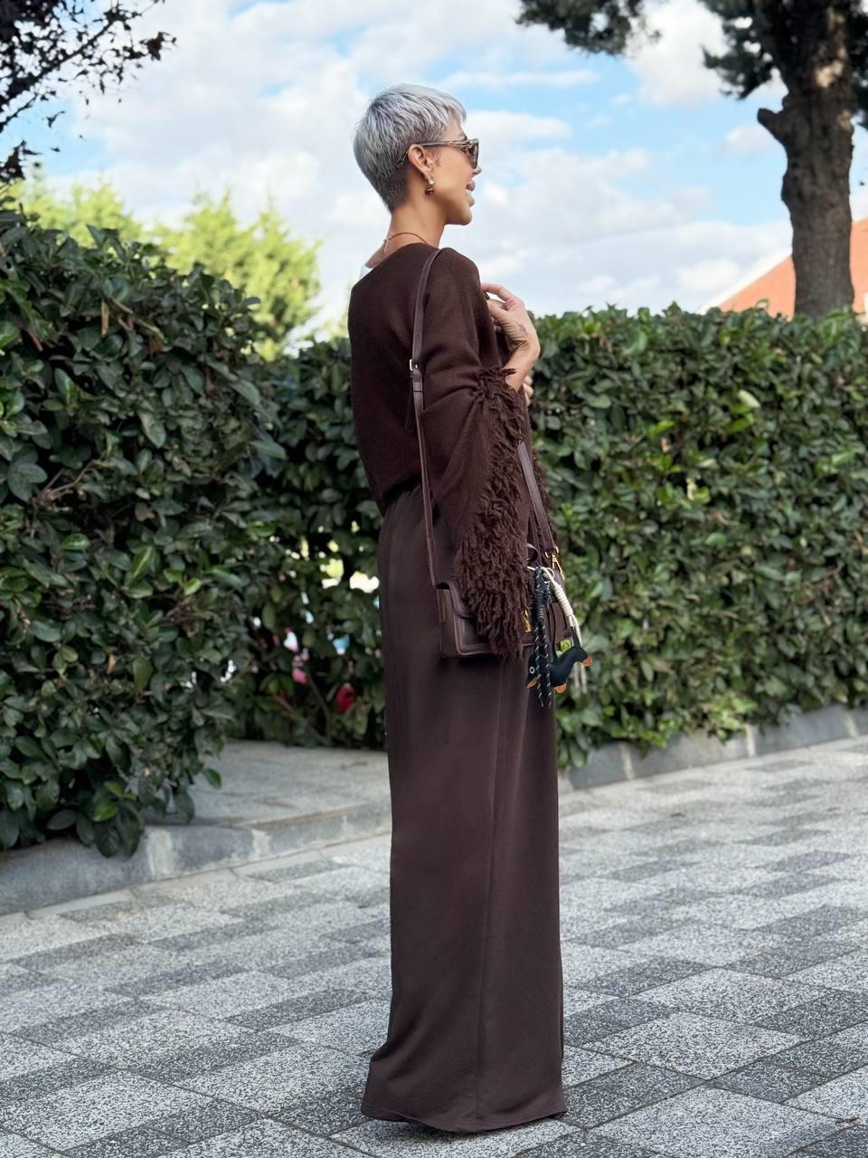 KAHVE S.STUDIO OVERSIZE TASARIM EŞOFMAN