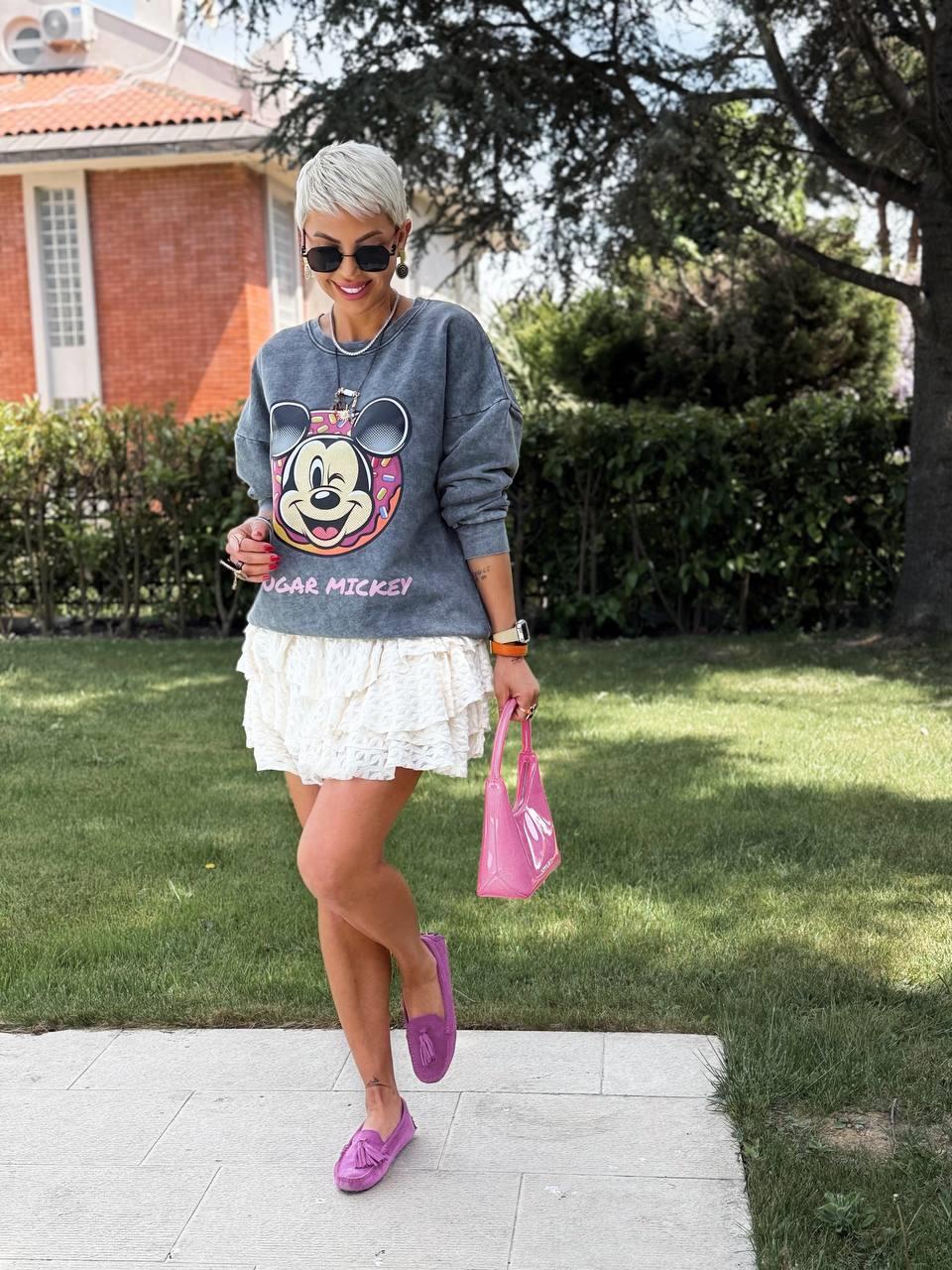 KREM DANTELLİ ŞORT ASTARLI ETEK