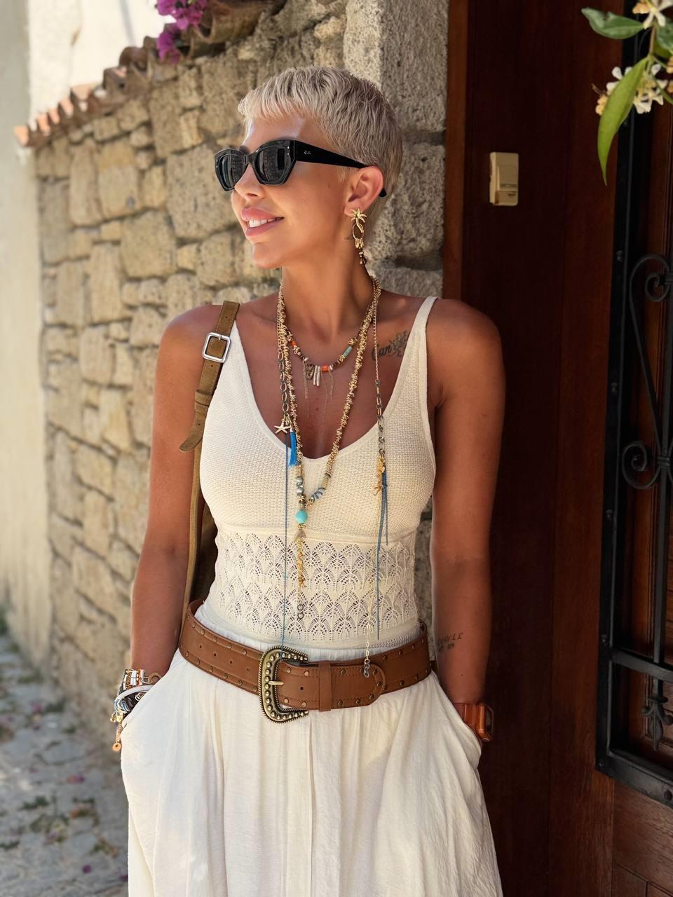 KREM MOTİF DETAY ORİJİNAL MARKA MAYO