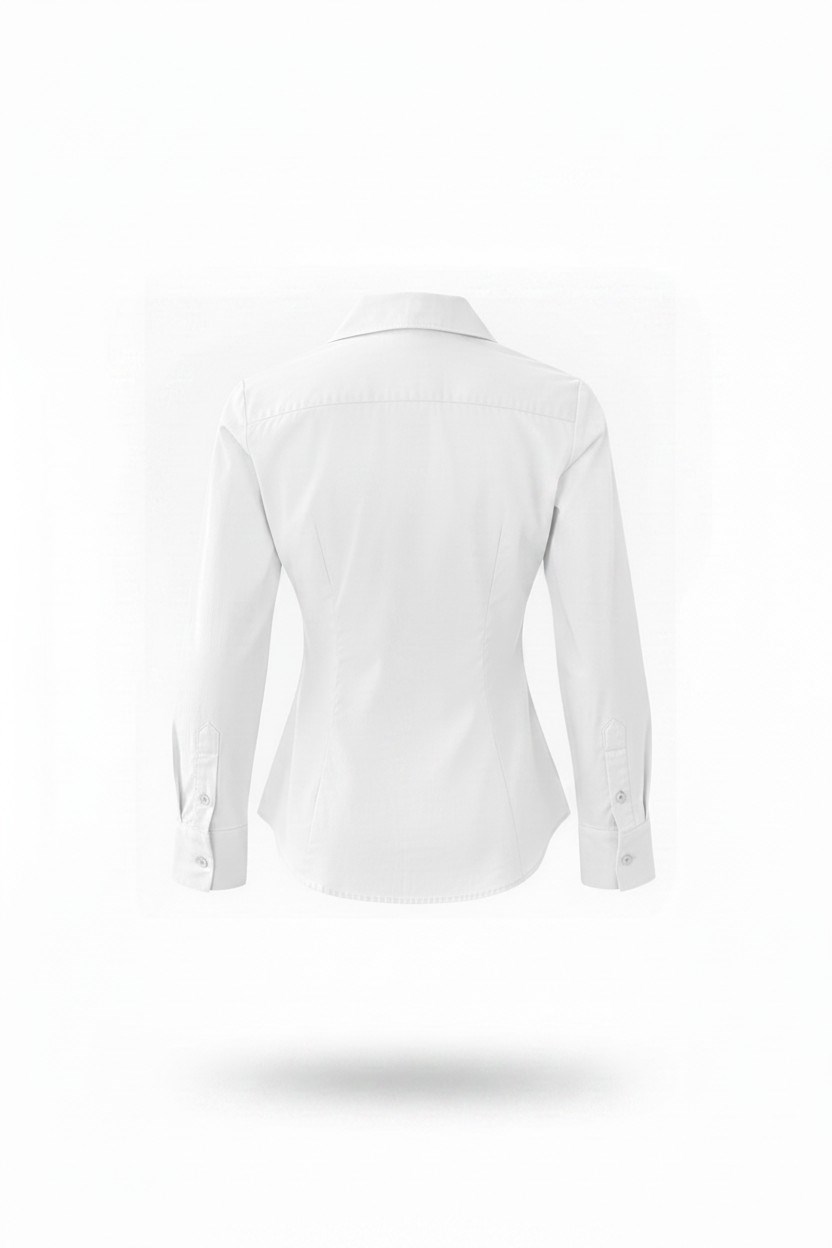 NAKIŞLI SLIM FIT GÖMLEK BEYAZ
