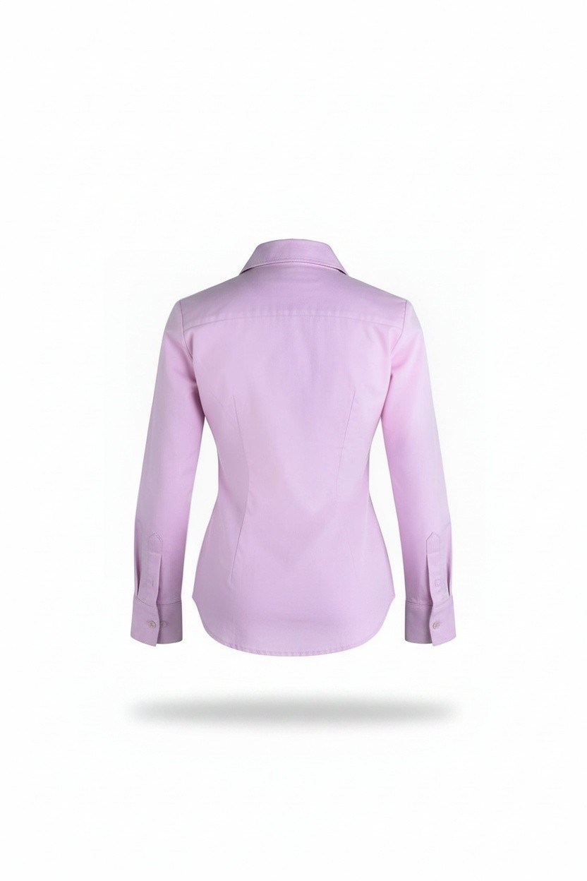 NAKIŞLI SLIM FIT GÖMLEK PEMBE