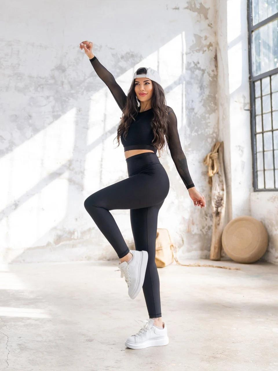 SİYAH EKSTRA YÜKSEK BEL İÇİ POLARLI TAYT