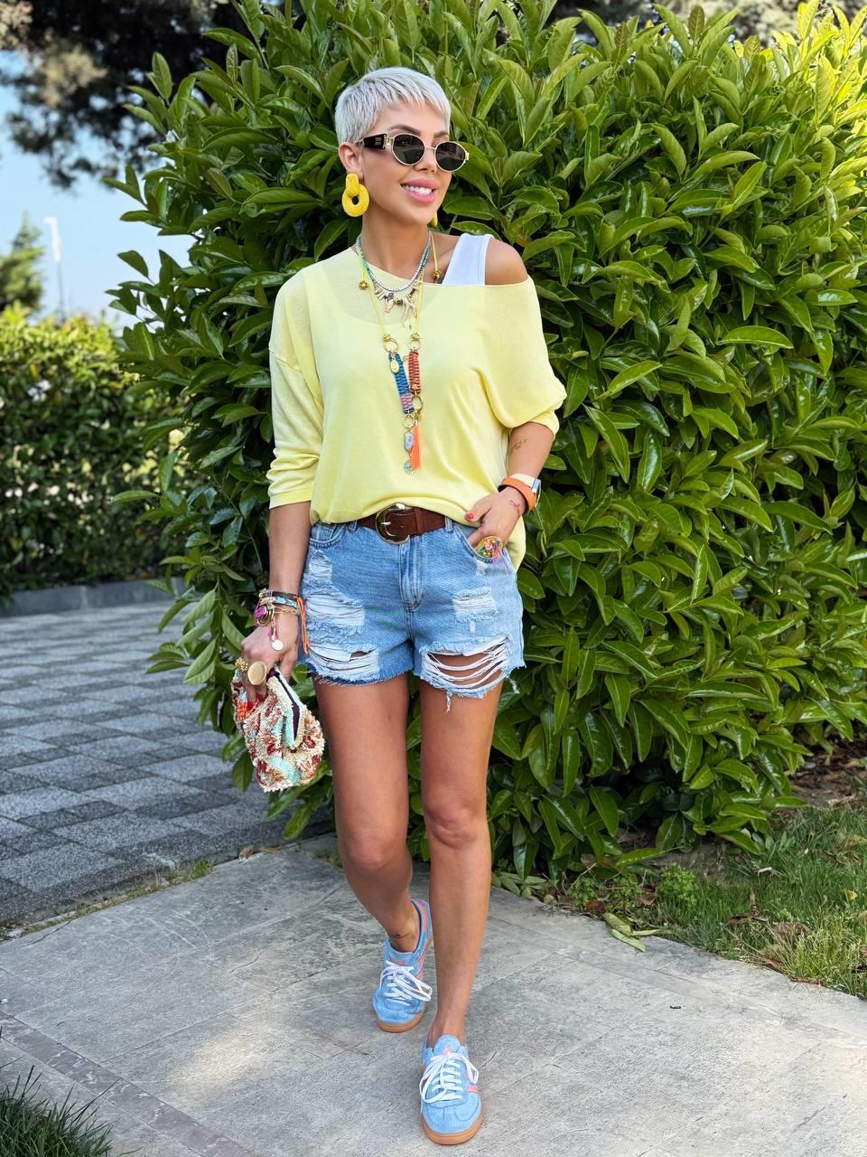 SOFT SARI KAYIK YAKA MERSERİZE