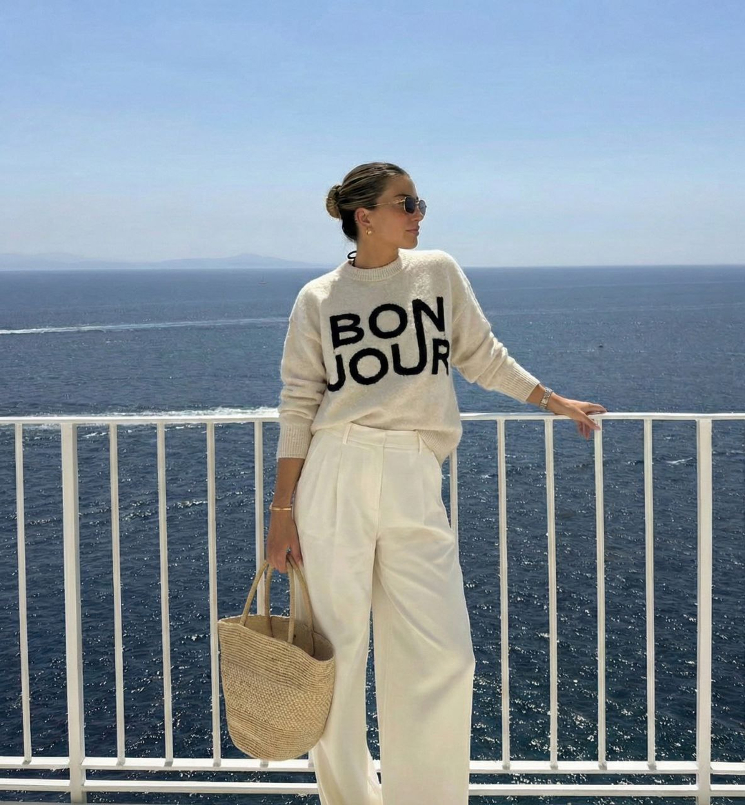 TAŞ RENK BİSİKLET YAKA BONJOUR TRİKO KAZAK 