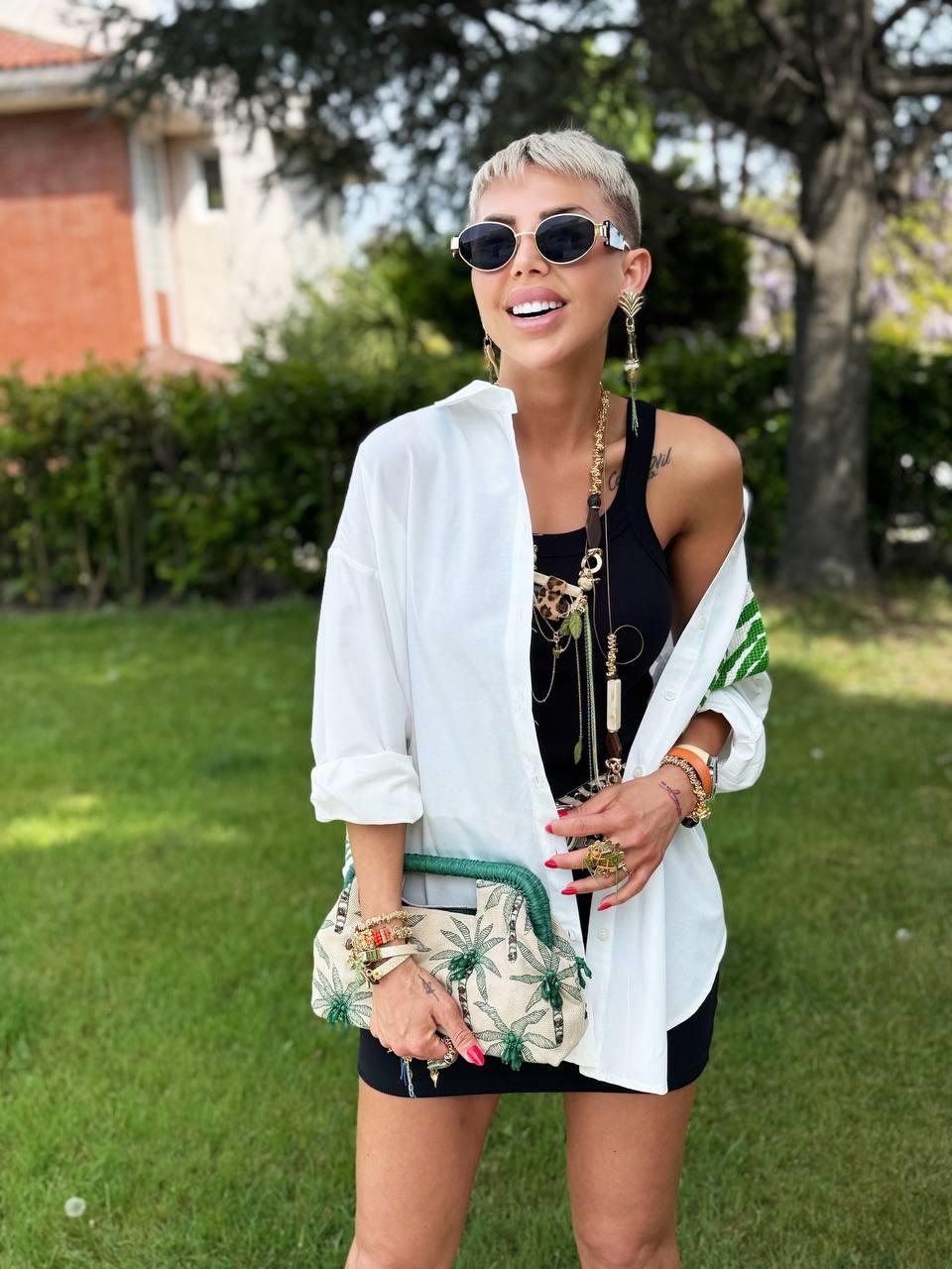 YEŞİL HORSE DESIGN GÖMLEK