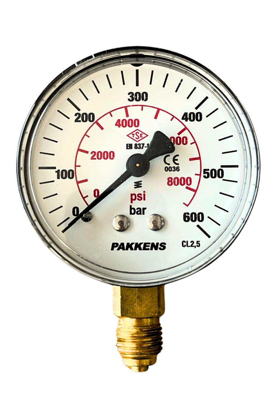 PAKKENS MANOMETRE Ø63  1..-..600 BAR