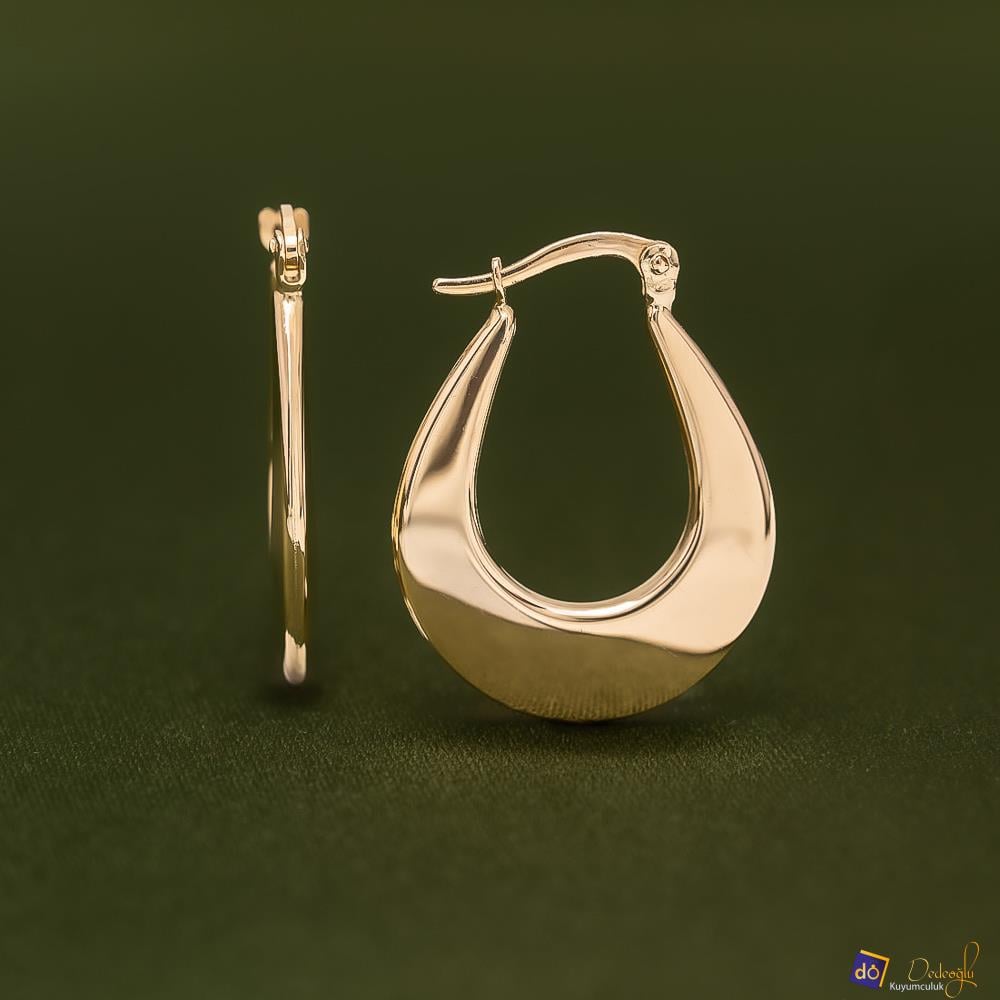 Oval Küpe