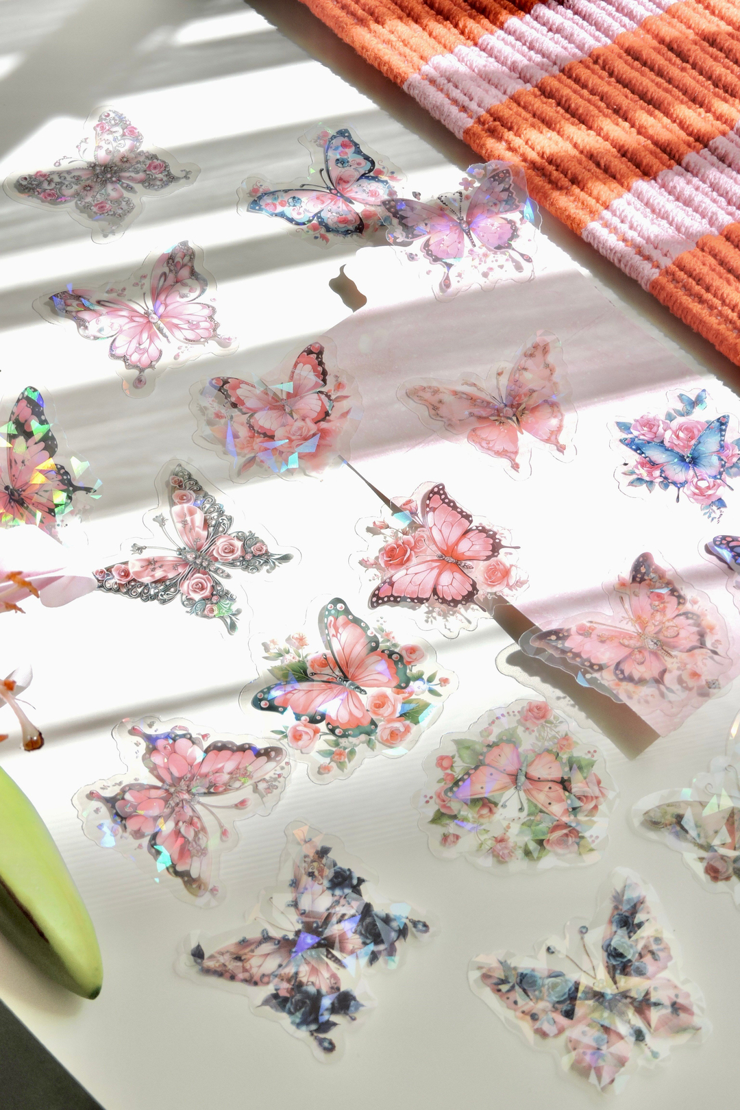 Butterfly Blossom Dance 20'li Pembe Temalı Sticker 