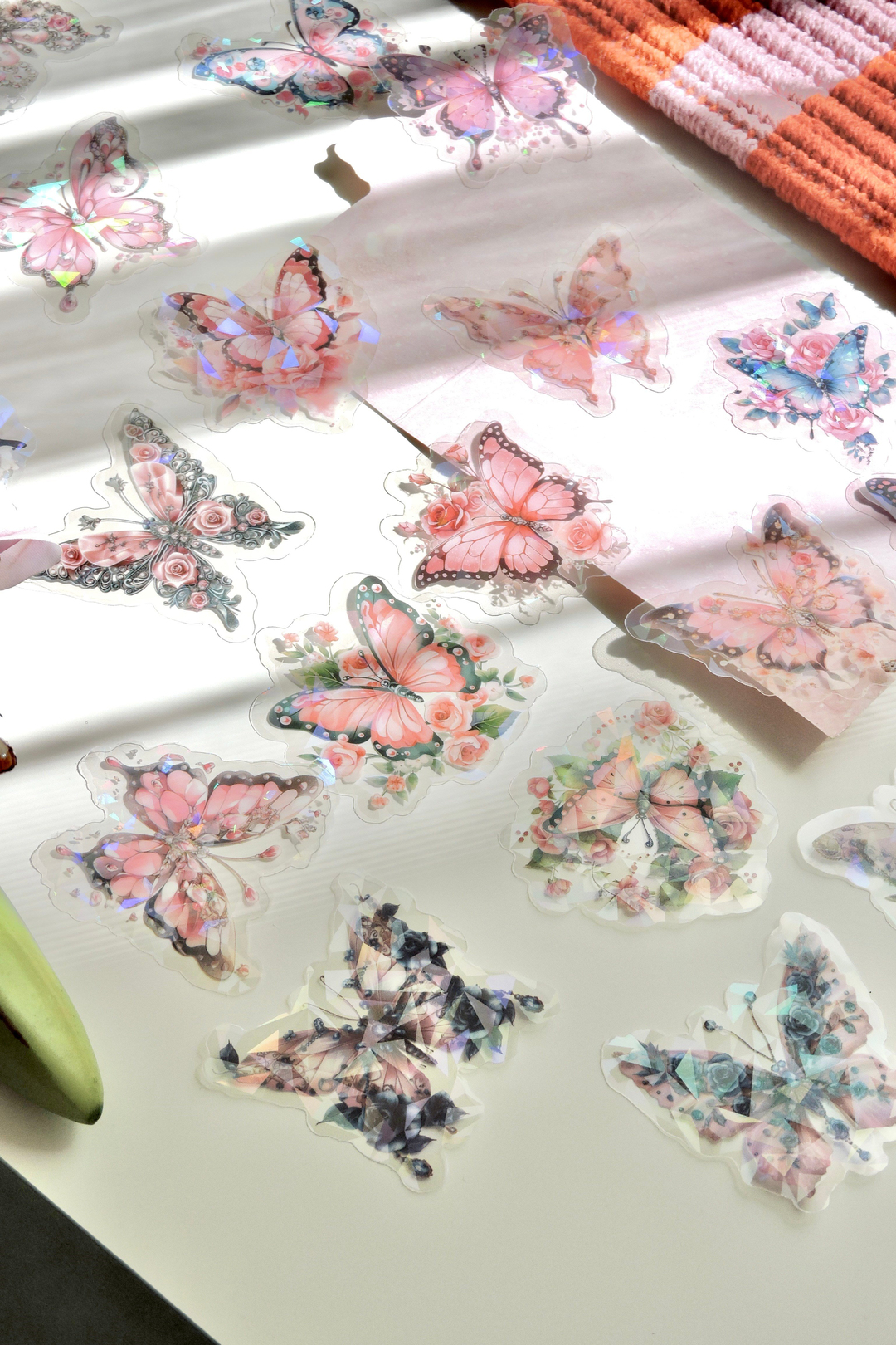 Butterfly Blossom Dance 20'li Pembe Temalı Sticker 