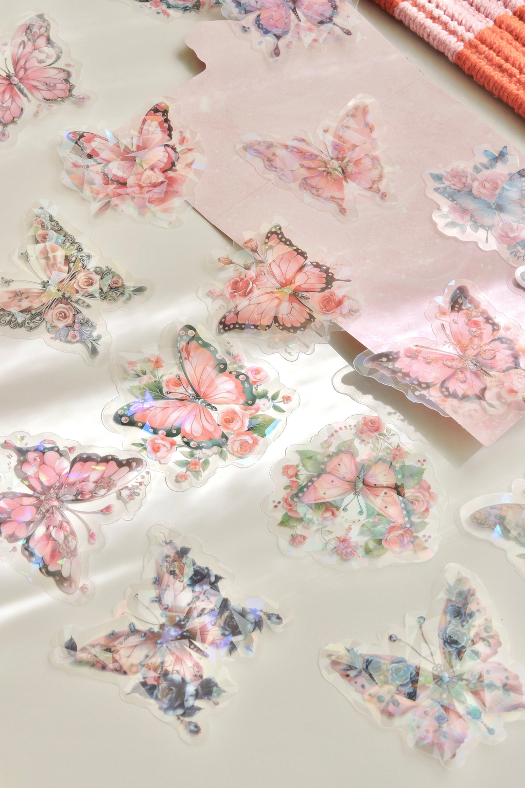 Butterfly Blossom Dance 20'li Pembe Temalı Sticker 