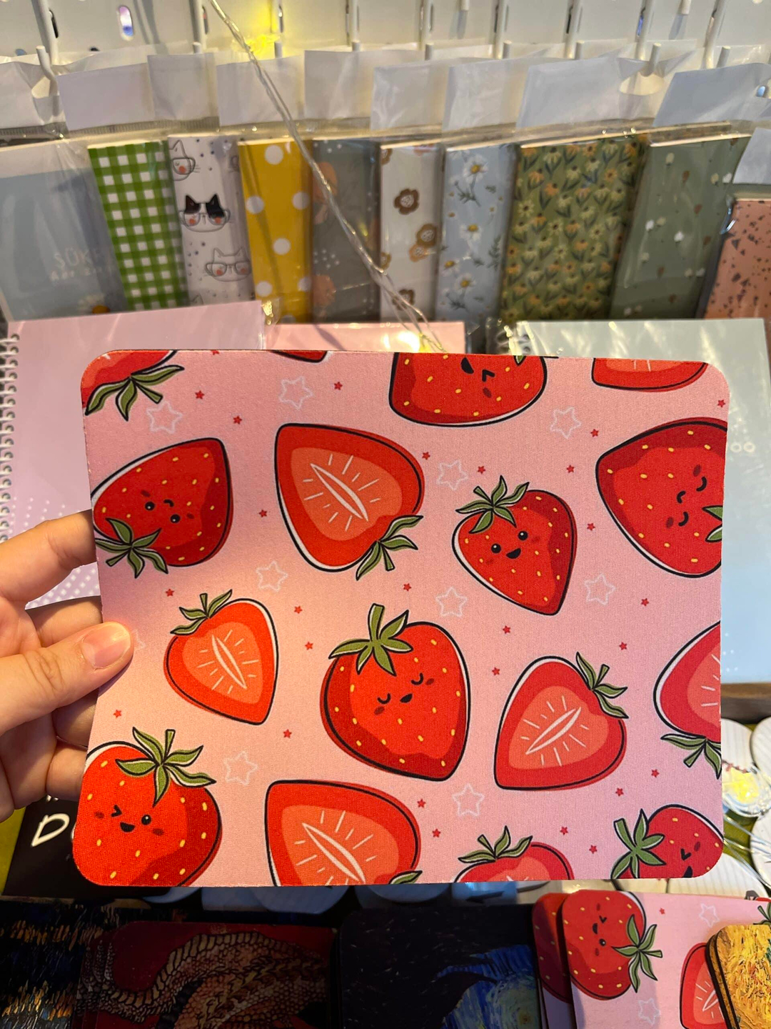 Çilek Desenli Mousepad