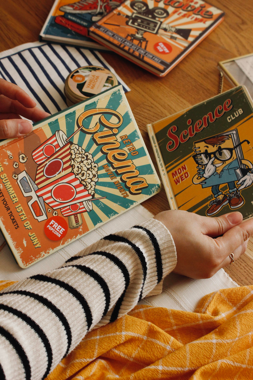 Nova Crafts 2'li Retro Kareli Defter