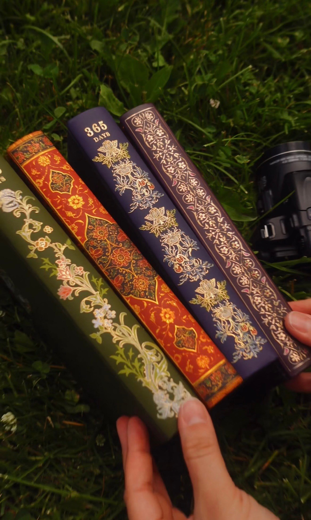Nova Crafts 4Lü Defter Seti Secret Garden Serisi 4 Adet Defter / Ajanda / Planner / 2 defterin içi Kraft 2 defterin içi beyaz 