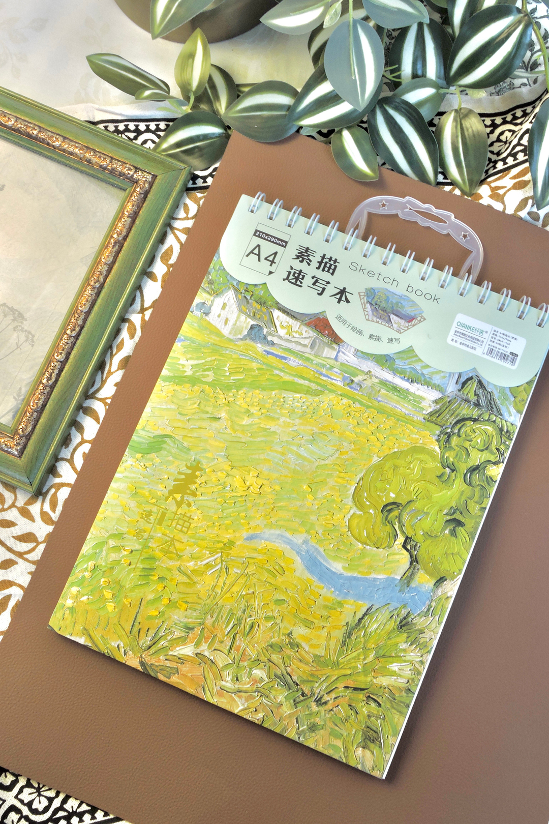 Nova Crafts A4 Spiralli Sketchbook Van Gogh Sanatı Esintili