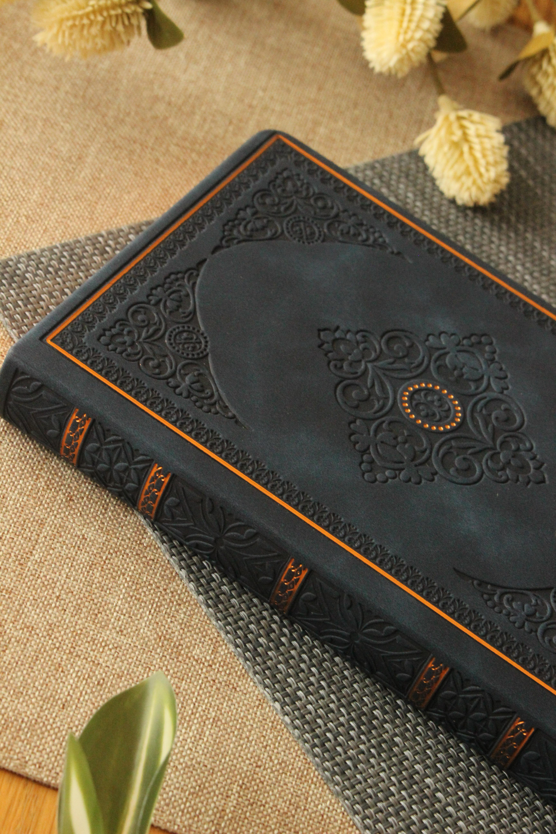 Nova Crafts a6 Lacivert Kabartmalı Kitap Gibi Çizgili Defte