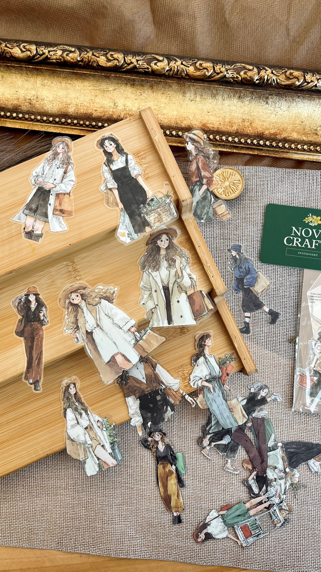 Nova Crafts Alışveriş Yapan Kadınlar Sticker Seti 20 parça