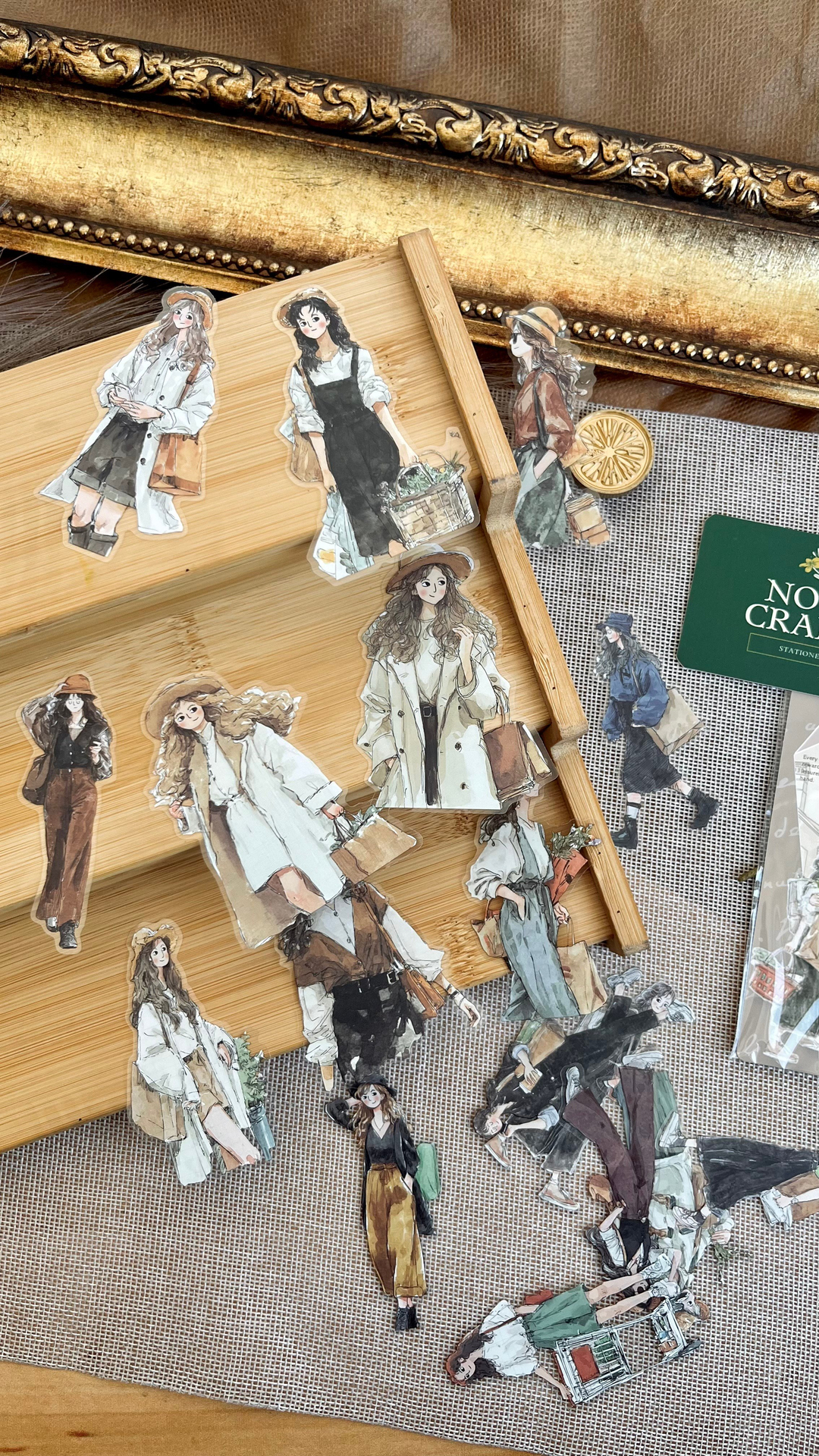 Nova Crafts Alışveriş Yapan Kadınlar Sticker Seti 20 parça