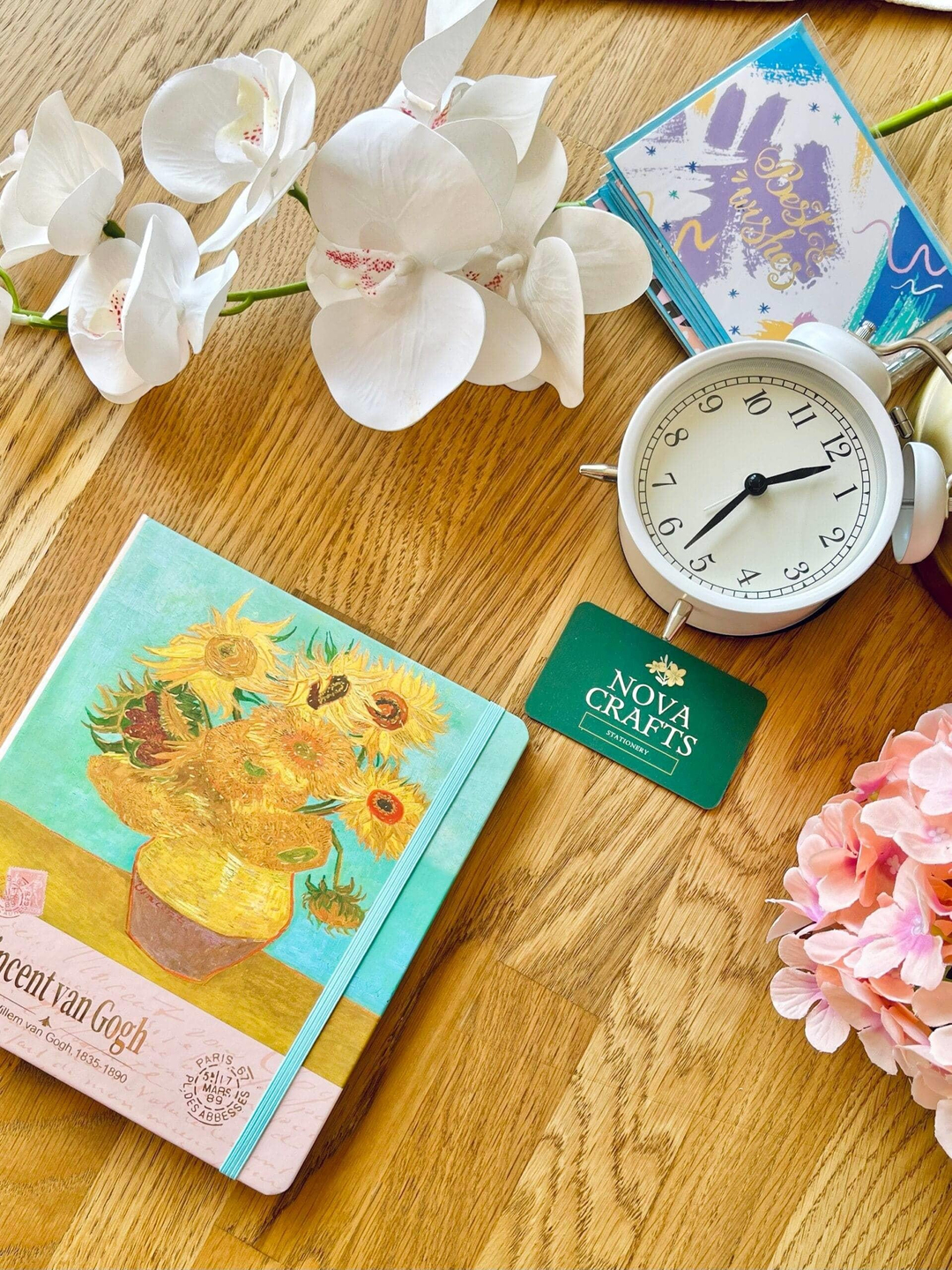 Nova Crafts Ayçiçeği Kare Büyük Yaldızlı Defter