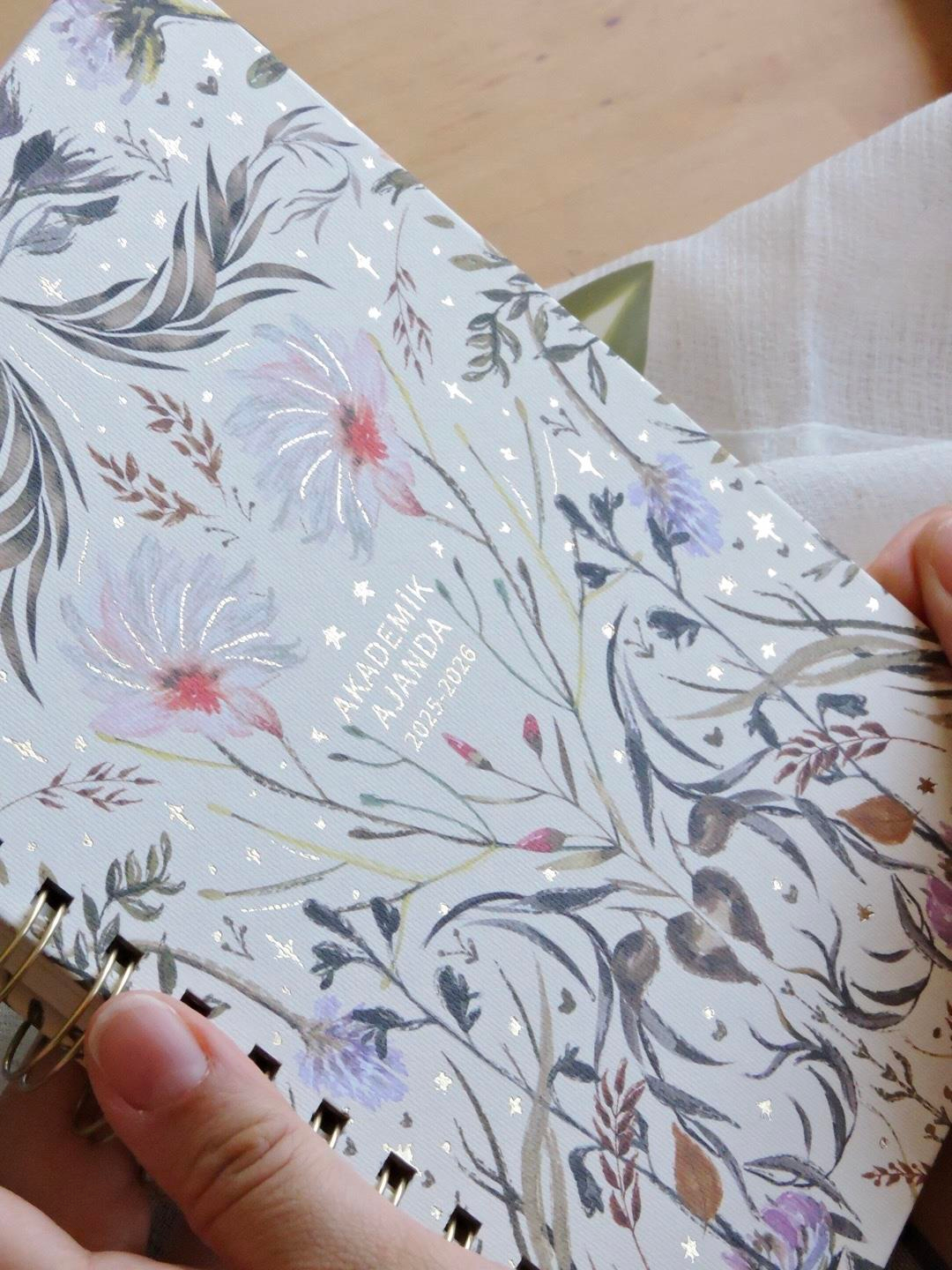 Nova Crafts Botanicals Akademik Ajanda  Süresiz Planlayıcı