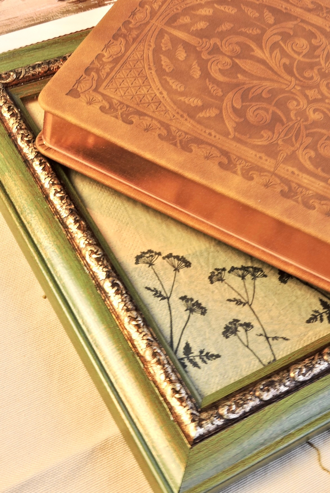 Nova Crafts Brown Bride Kahve Kabartmalı Ciltli Yaldızlı Defter