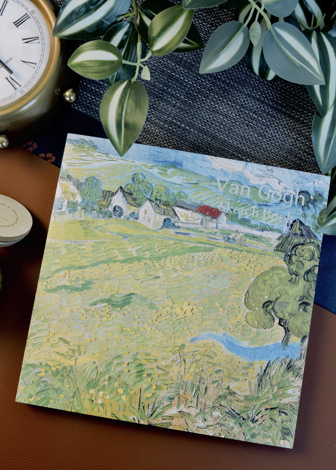Nova Crafts Dokulu Gümüş Yaldızlı Eskiz Defteri Sanat Esintili