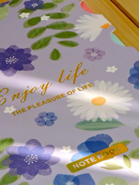 Nova Crafts Enjoy Life A5 Spiralli Çiçek Temalı 4 bölmeli Defter 80 sayfa