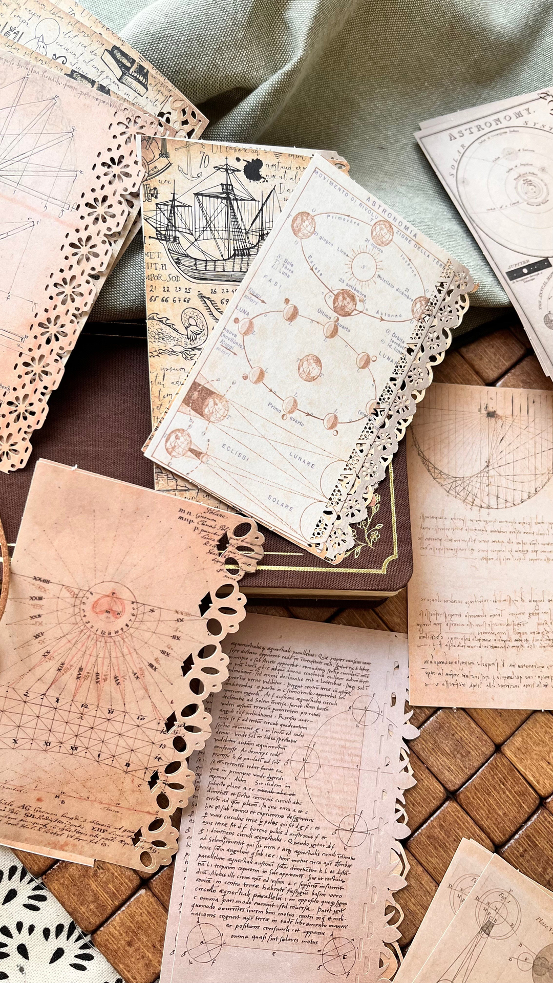 Nova Crafts Eskitilmiş Görünümlü Kenarı Motifli Sayfalar 20 Sayfa ( Temalar benzer olduğu için rastgele gönderilir)