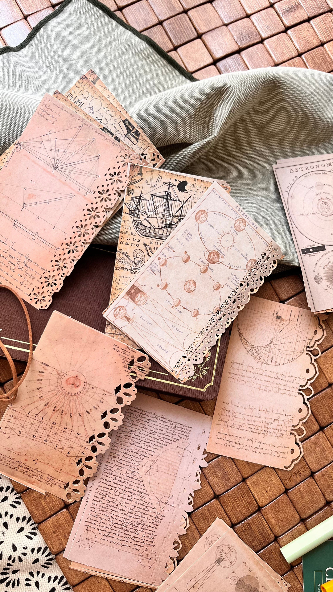 Nova Crafts Eskitilmiş Görünümlü Kenarı Motifli Sayfalar 20 Sayfa ( Temalar benzer olduğu için rastgele gönderilir)