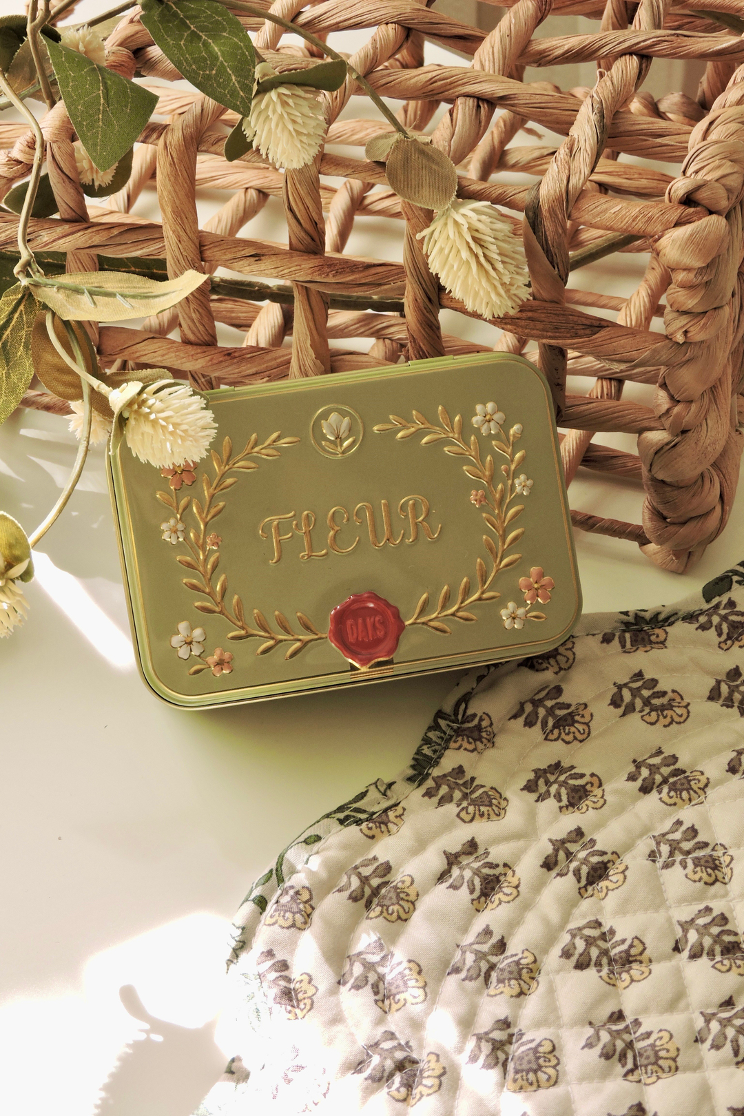 Nova Crafts Felur 4' lü Vintage Metal Organizer Kutusu (4 renk)
