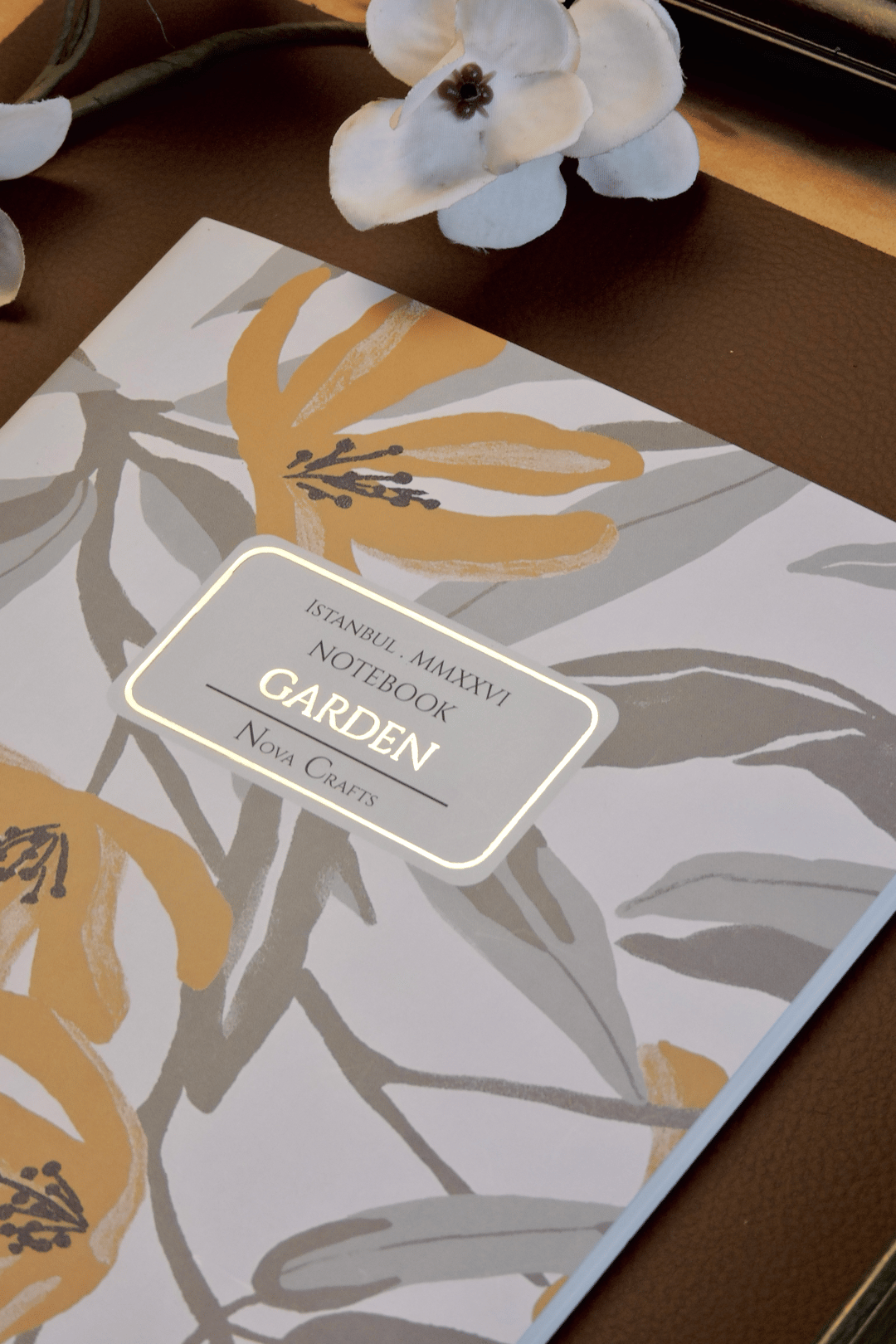 Nova Crafts Garden Bej Noktalı Defter