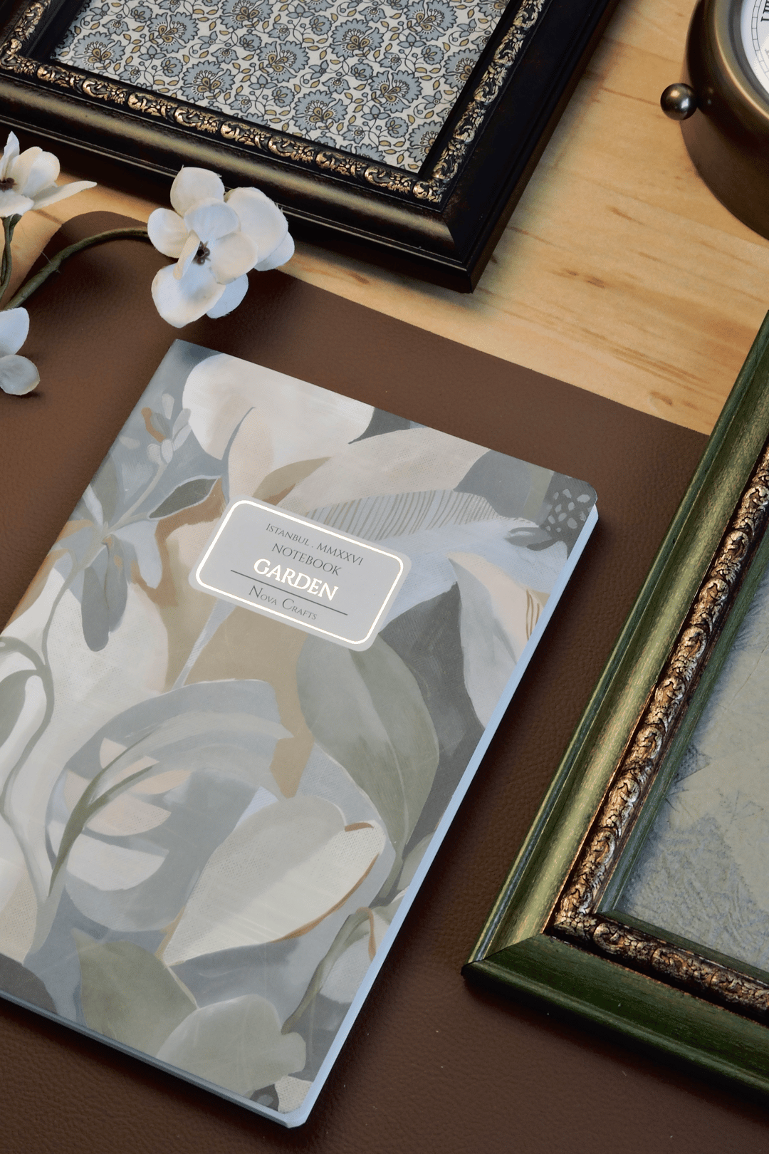 Nova Crafts Garden Füme Noktalı Defter