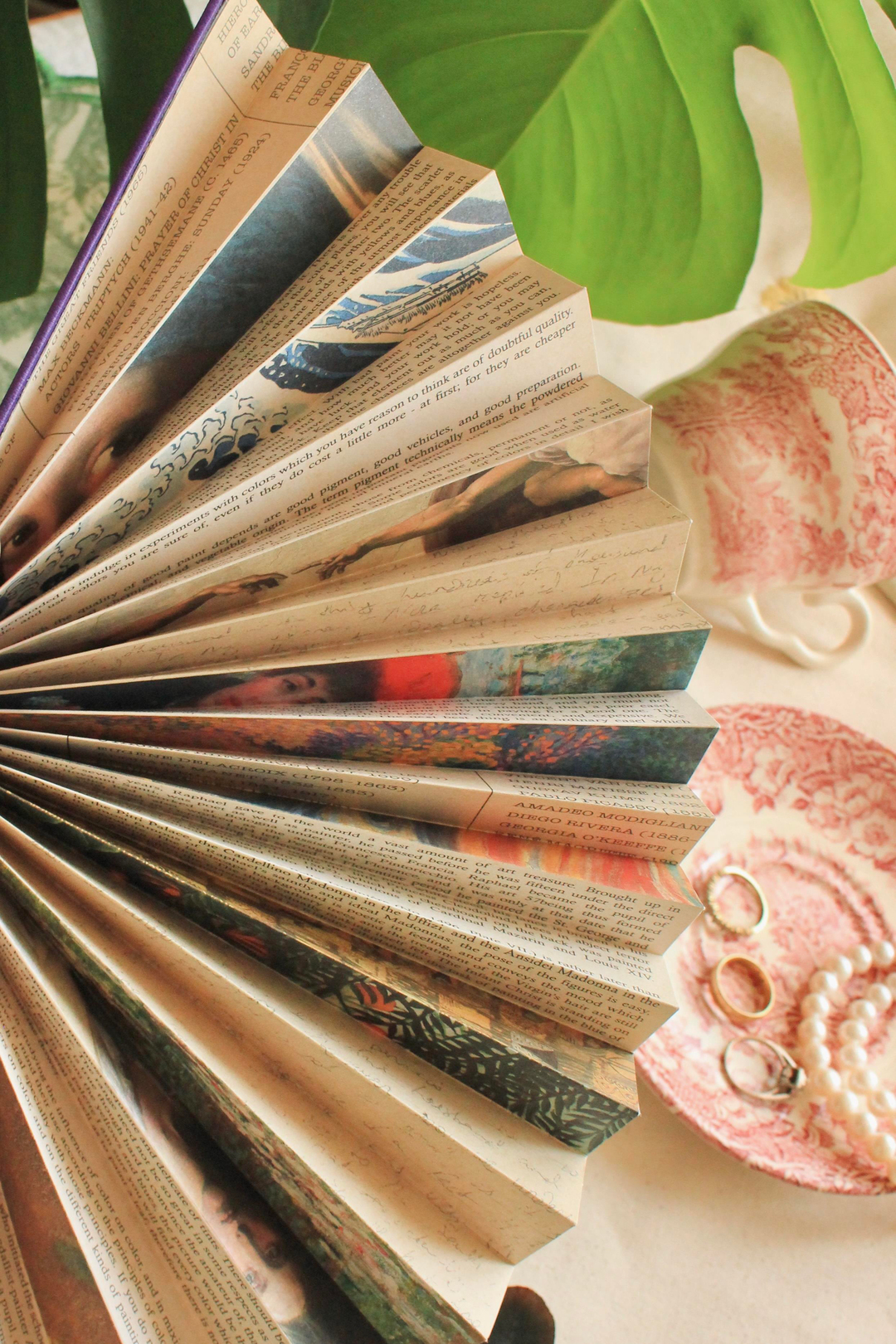 Nova Crafts IF Mor Kitap Sayfa Hediyelik Yelpaze The Gallery